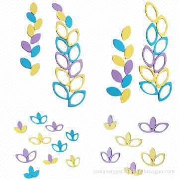 Cute Wall Stickers for Home Decorations, Made of Plastic and PUL Varnish